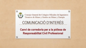 Canvi de corredoria per a la pòlissa de Responsabilitat Civil Professional