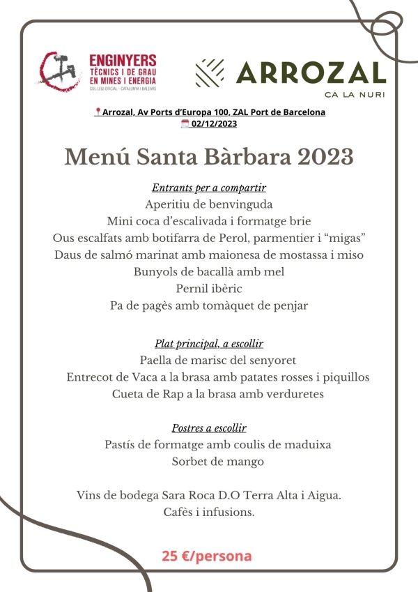 Sopar de Santa Bàrbara!