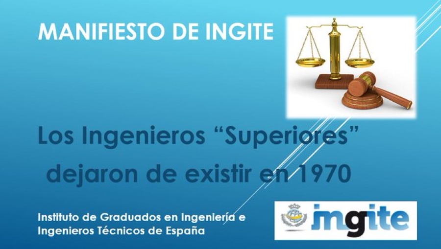 INGITE publica un manifest per defensar la figura de l&#039;enginyer graduat