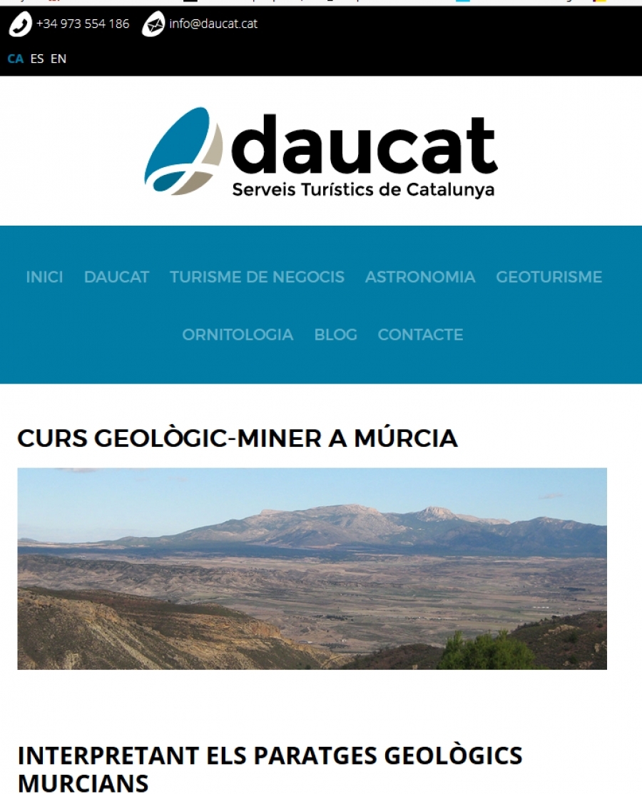 Curs geològic i miner per la Comunitat Murciana (II)