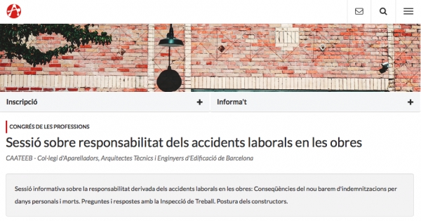 La responsabilitat dels accidents laborals a les obres