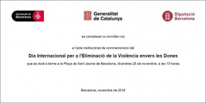 25-11-16 ELIMINEM LA VIOLÈNCIA CONTRA LES DONES