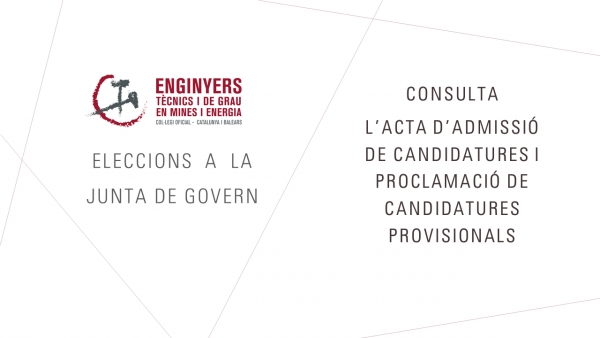 Accés a l&#039;Acta d&#039;admissió de candidatures i proclamació de candidatures provisionals 2021