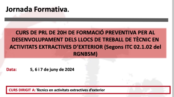 Nova campanya de formació s/ITC 02.1.02