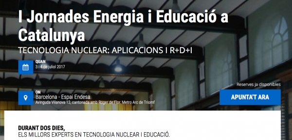 I Jornades energia i educació a Catalunya