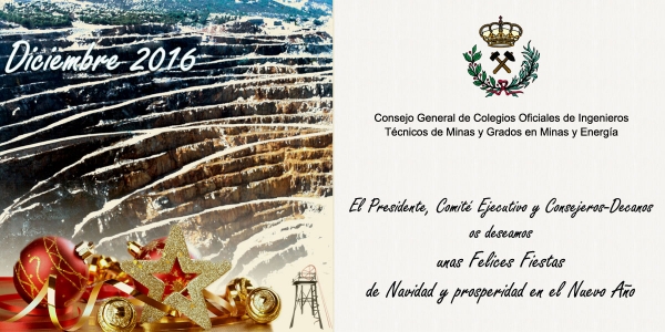 Felicitació Consell Superior de Col·legis de Mines.