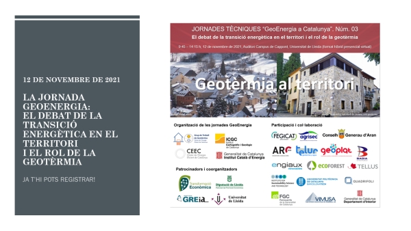 La Jornada GeoEnergia: El debat de la transició energètica en el territori i el rol de la geotèrmia
